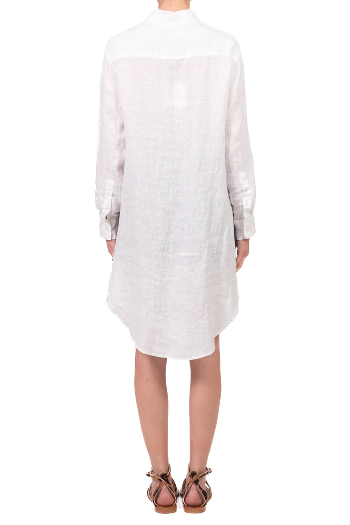 Tensione In - Camicia lunga in lino con spacchi Art. C1900-T117SWBAS-PE26