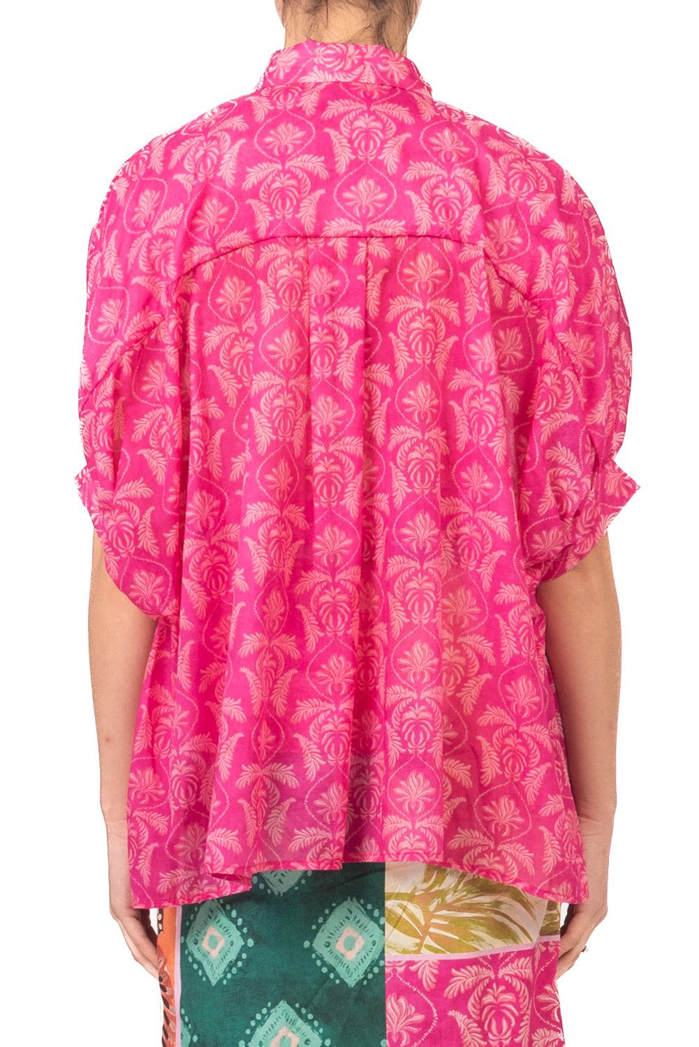 Vicolo - Completo camicia in mussola e gonna pareo lunga fantasia Art. TAB3160