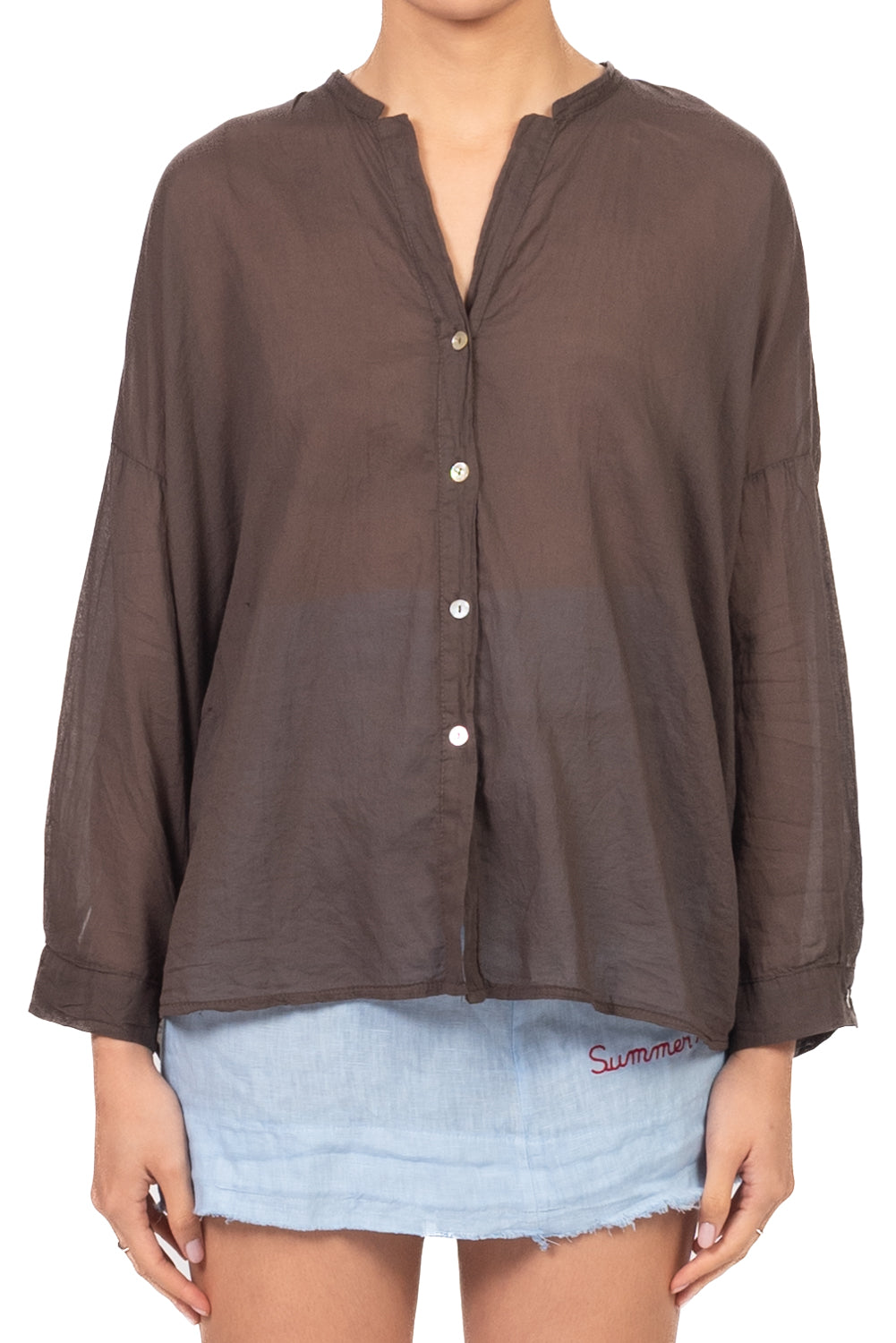 Tensione In - Camicia con scritta "LOVE IN THE SUN" Art. S26CL68