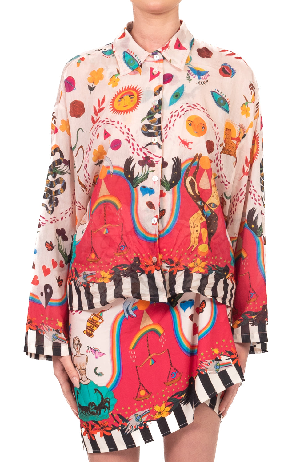 Tensione In - Camicia fantasia misto seta Art. 39784