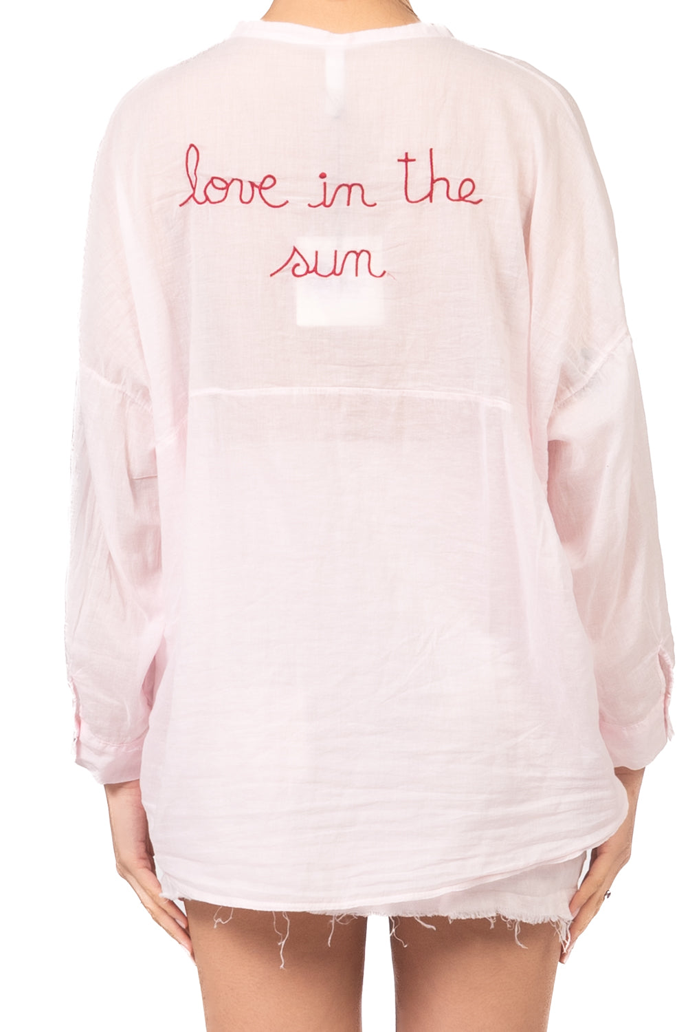 Tensione In - Camicia con scritta "LOVE IN THE SUN" Art. S26CL68
