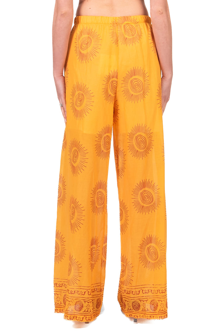 Tensione In - Pantalone palazzo fantasia in mussola Art. PE260403