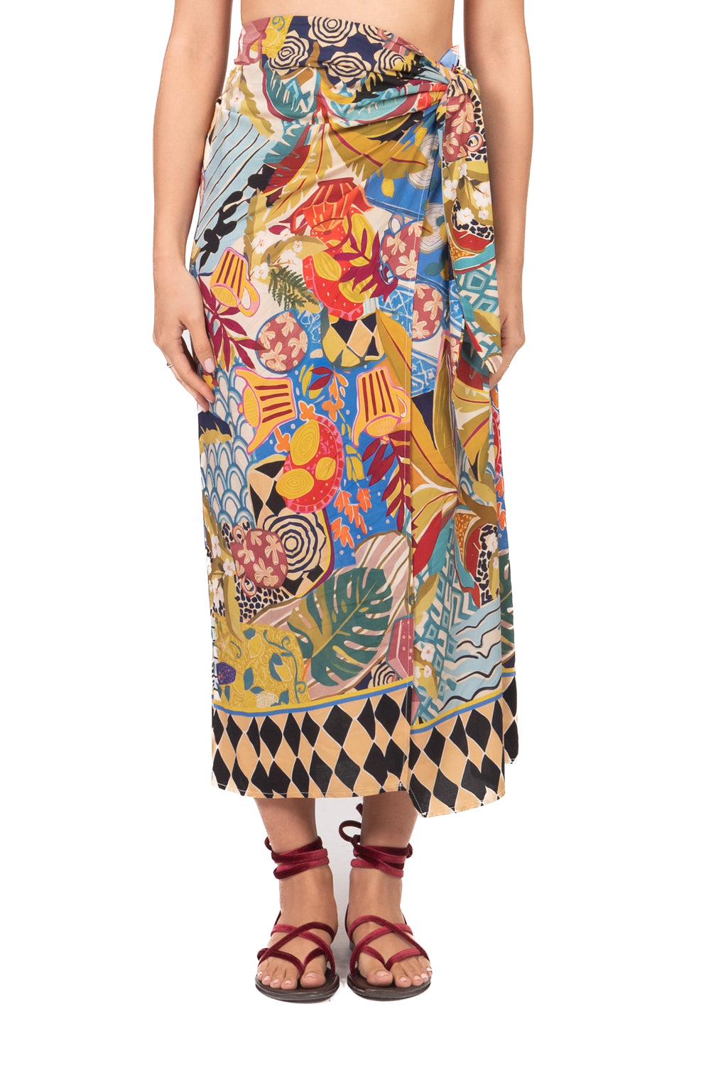Tensione In - Gonna pareo lunga fantasia Art. PE260415