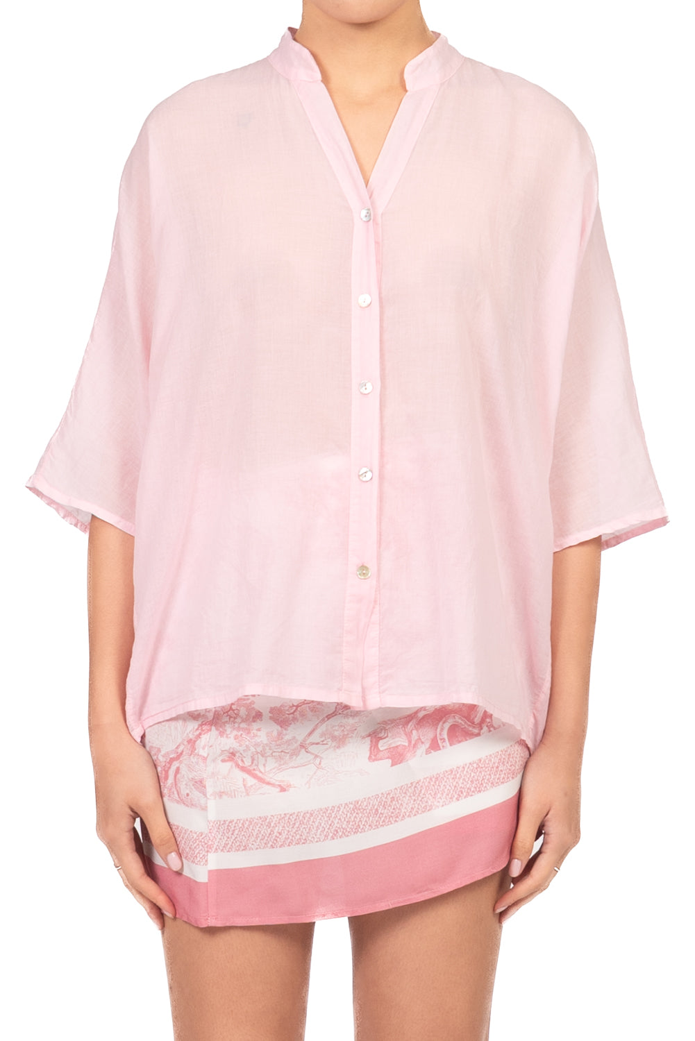 Tensione In - Camicia mussola mezza manica  Art. G492C35R-PE26
