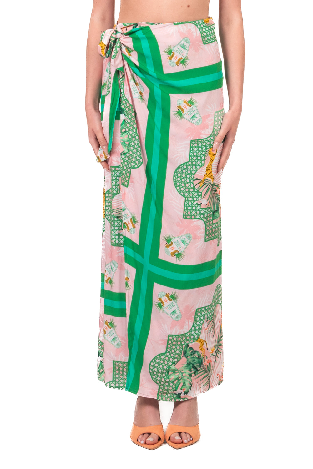 Vicolo - Completo fantasia camicia e gonna lunga Art. TAB3120