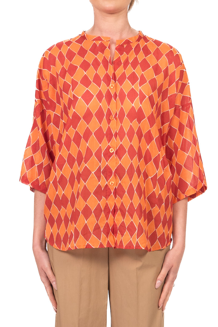 Tensione In - Camicia in mussola fantasia Art. PE260417