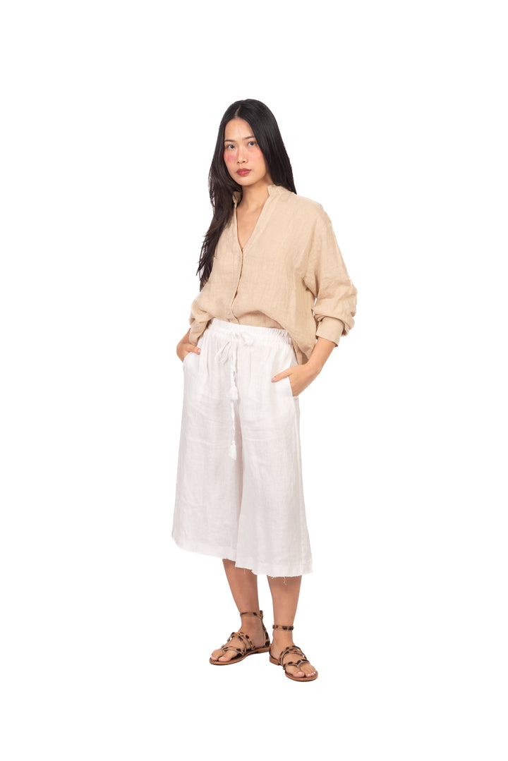 Tensione In - Camicia in lino collo coreano Art. C7038-T117-SWBAS