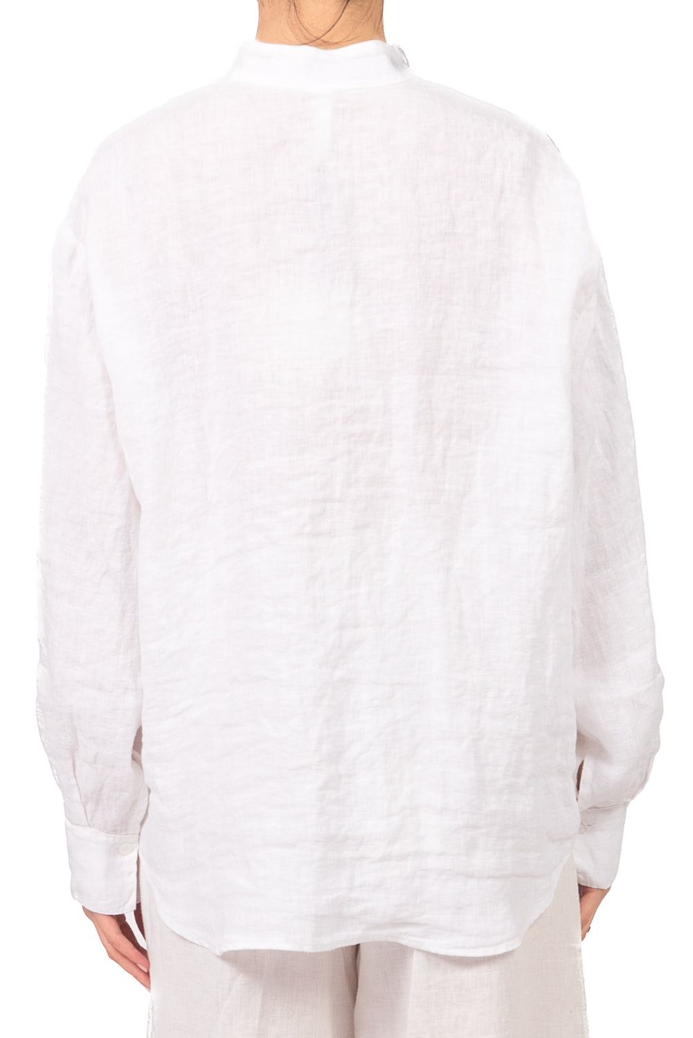 Tensione In - Camicia in lino collo coreano Art. C7038-T117-SWBAS