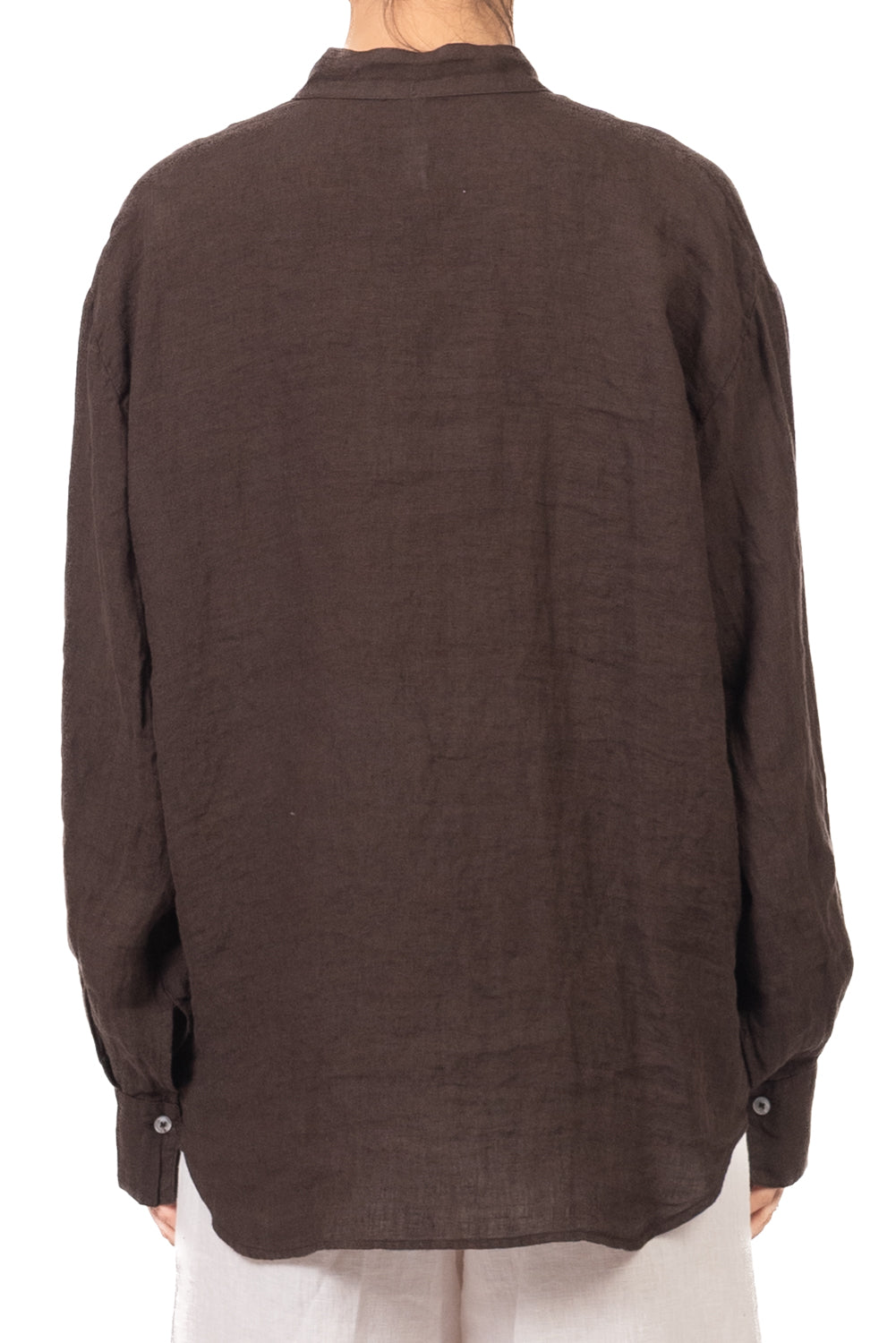 Tensione In - Camicia in lino collo coreano Art. C7038-T117-SWBAS