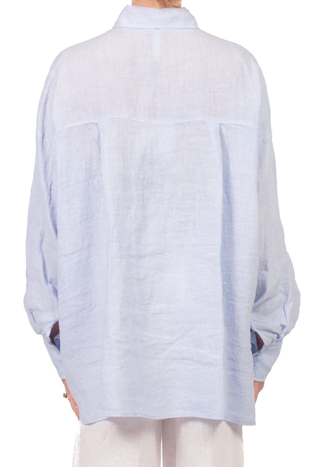 Tensione In - Camicia in lino con taschino Art. C6192-T117SWBAS-PE26