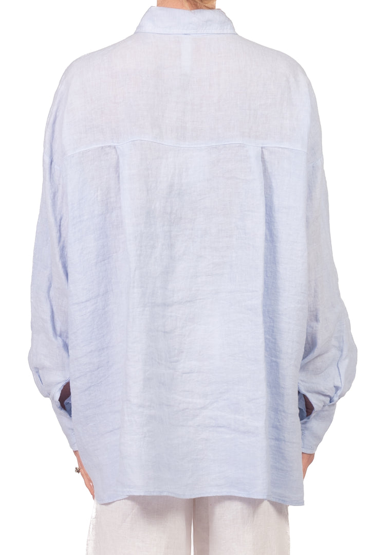 Tensione In - Camicia in lino con taschino Art. C6192-T117SWBAS-PE26