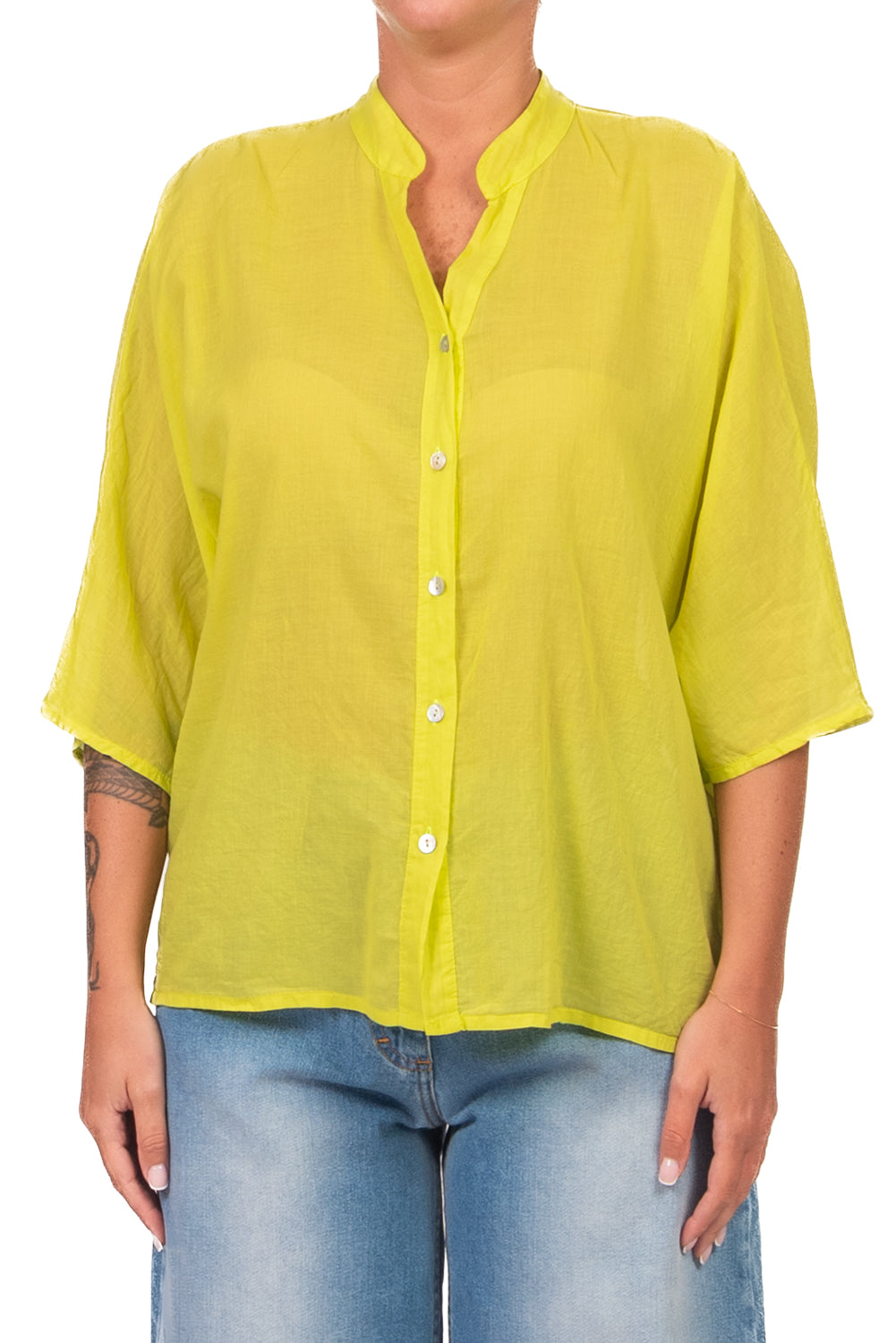 Tensione In - Camicia mussola mezza manica  Art. G492C35R-PE26