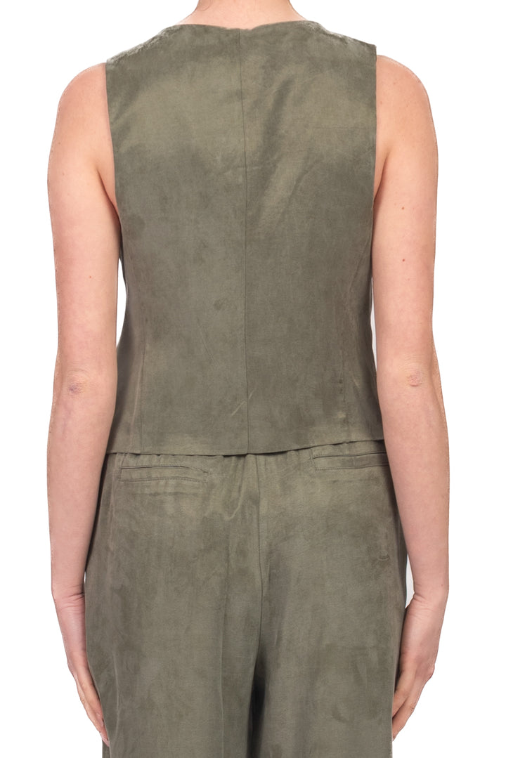 Tensione In - Gilet in seta lavata Art. 26D4426