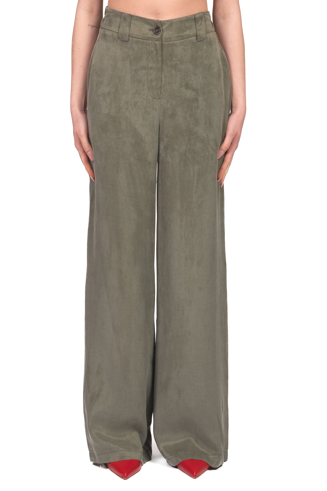 Tensione In - Pantalone palazzo in cupro Art. 26P4425