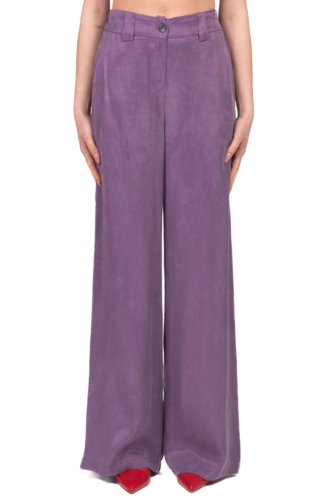 Tensione In - Pantalone palazzo in cupro Art. 26P4425