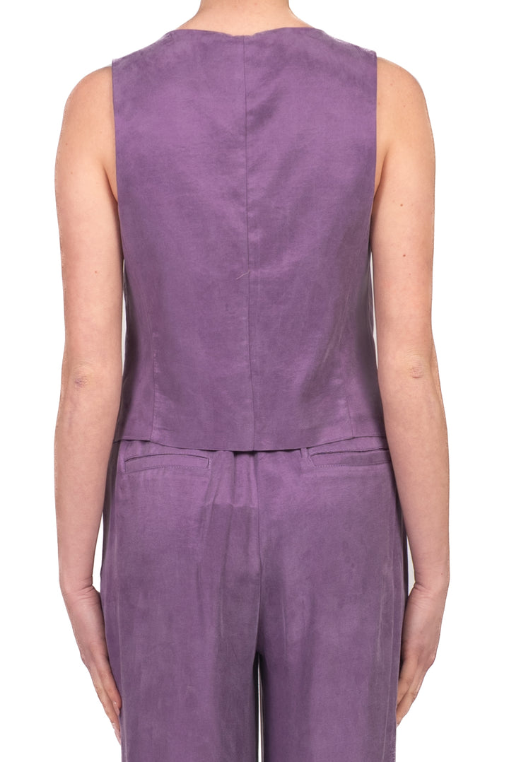 Tensione In - Gilet in seta lavata Art. 26D4426