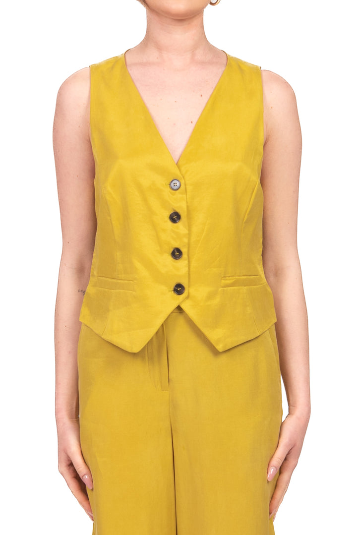 Tensione In - Gilet in seta lavata Art. 26D4426