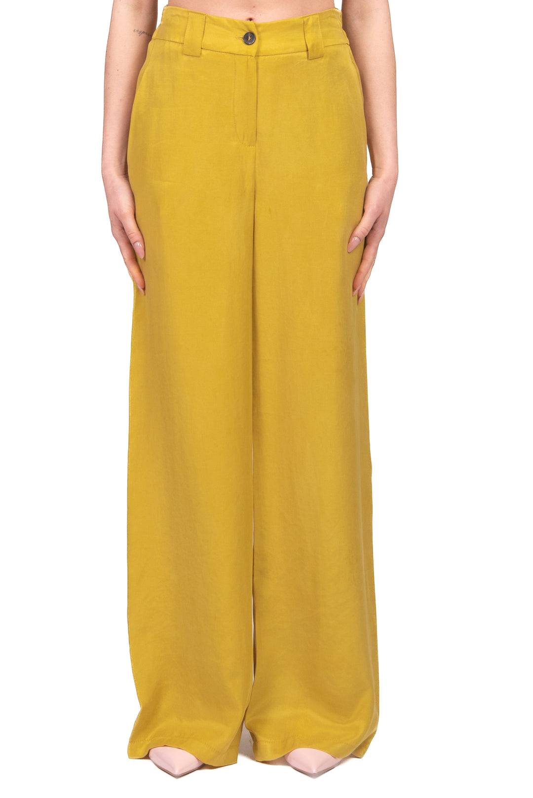 Tensione In - Pantalone palazzo in cupro Art. 26P4425