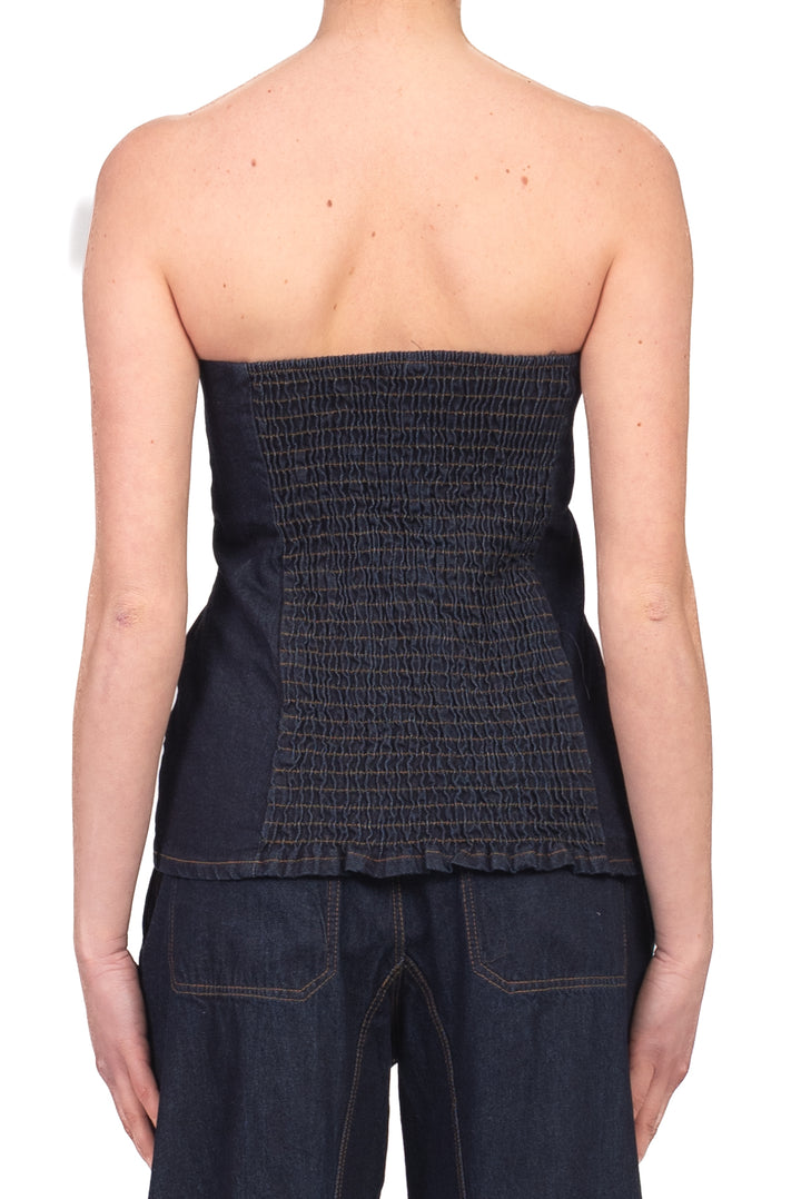 Tensione In - Top a fascia in denim Art. LK1207