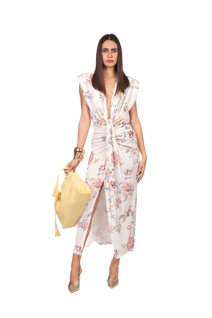 Imperial - Abito floreale con nodo Art. AFYOLIP