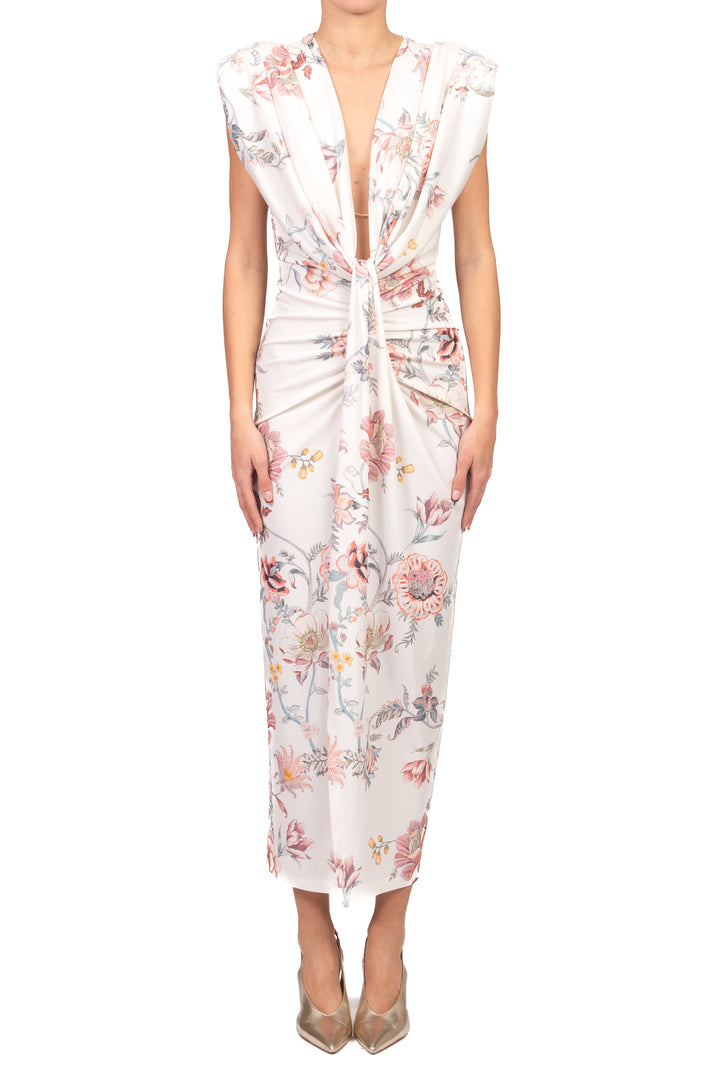 Imperial - Abito floreale con nodo Art. AFYOLIP