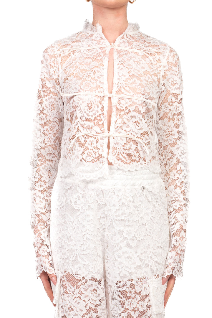 Dixie - Completo blusa e pantalone in pizzo Art. C067A132/P067A220