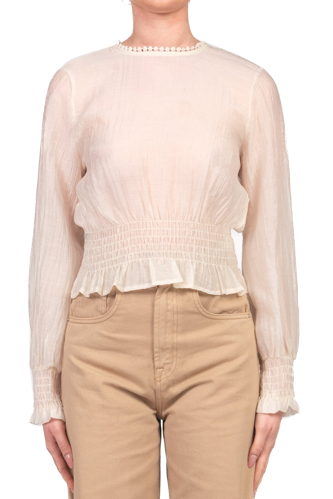 Tensione In - Maglia crop goffrata Art. S26C970
