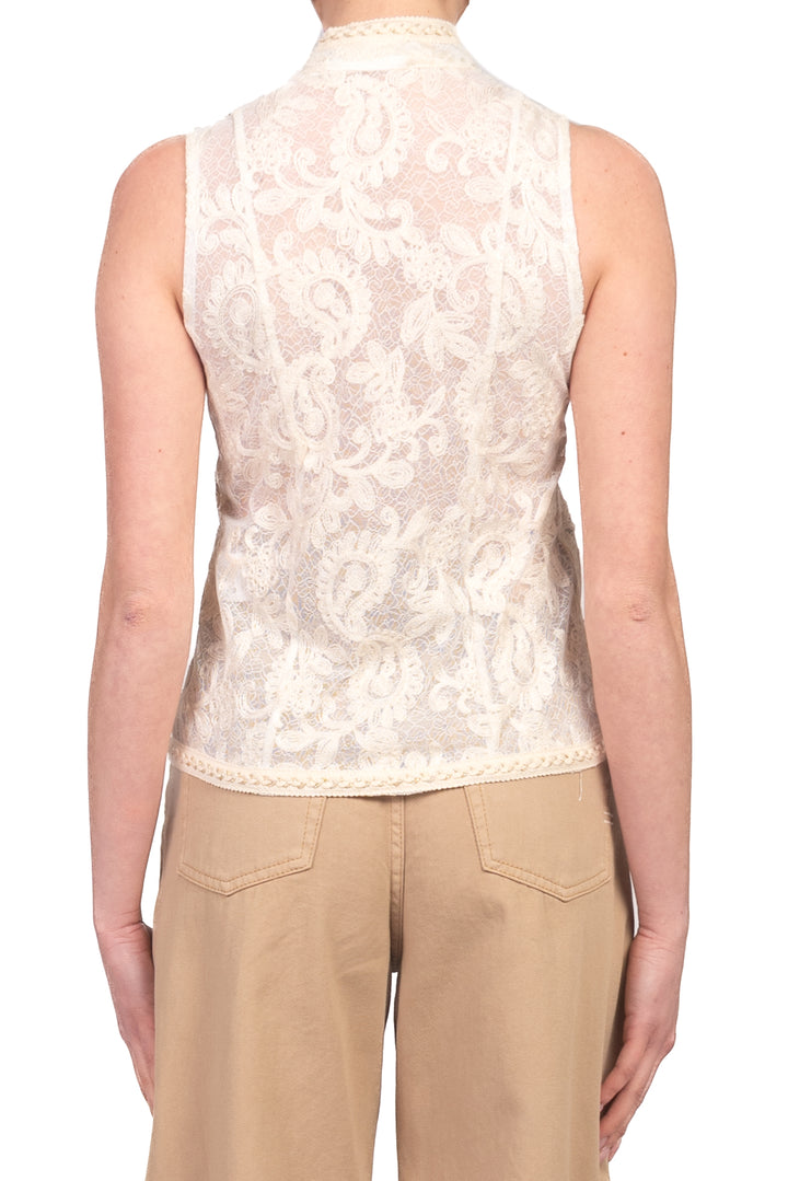 Vicolo - Gilet in pizzo con alamari Art. TAB1640