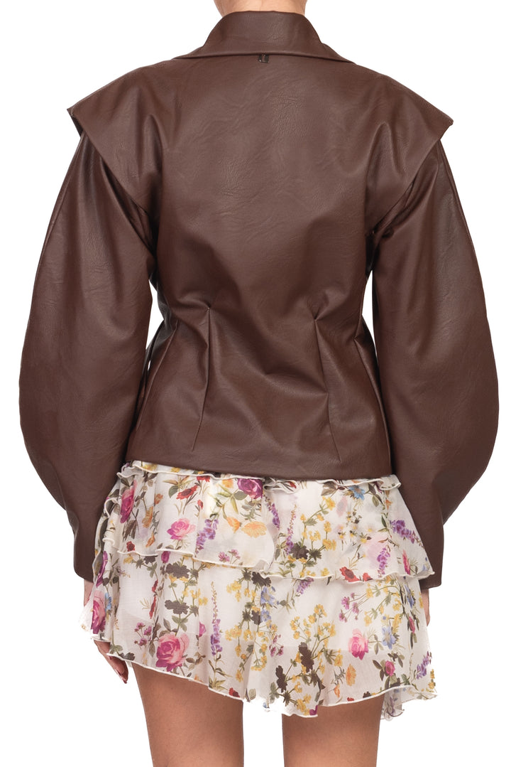 Dixie - Giacca ecopelle con spalline Art. VAICCBO