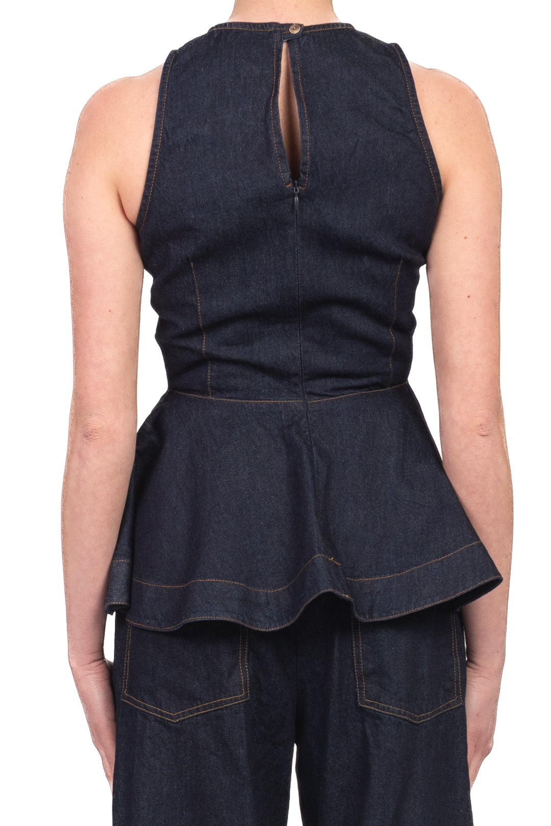 Tensione In - Top sfiancato in denim Art. LK1211