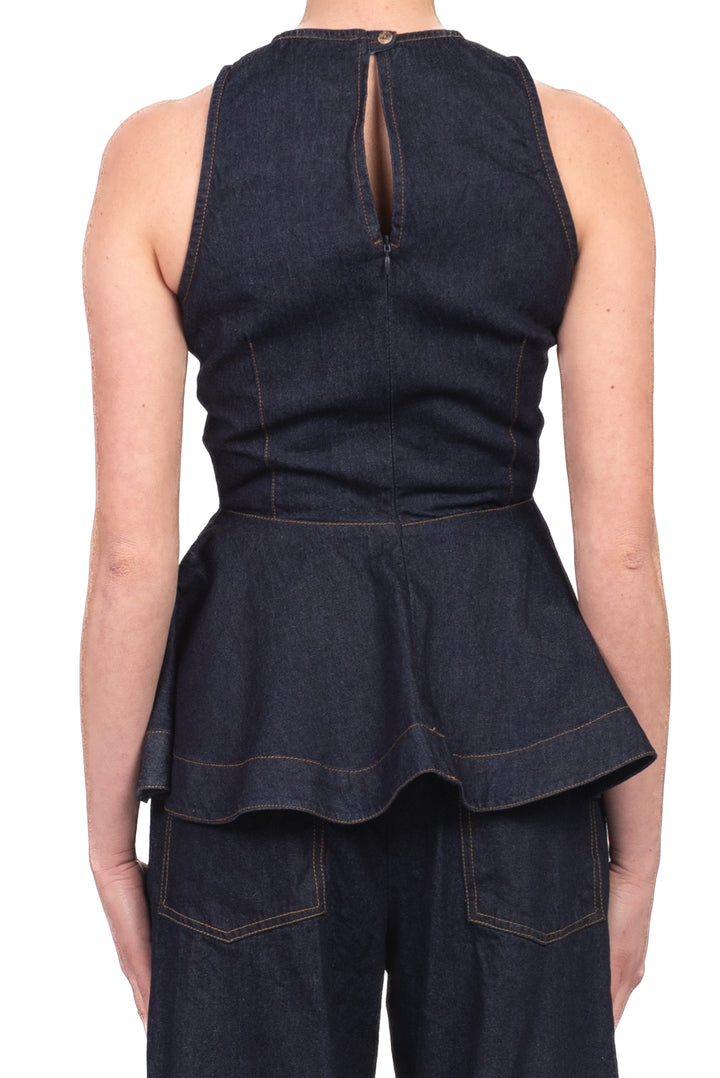 Tensione In - Top sfiancato in denim Art. LK1211