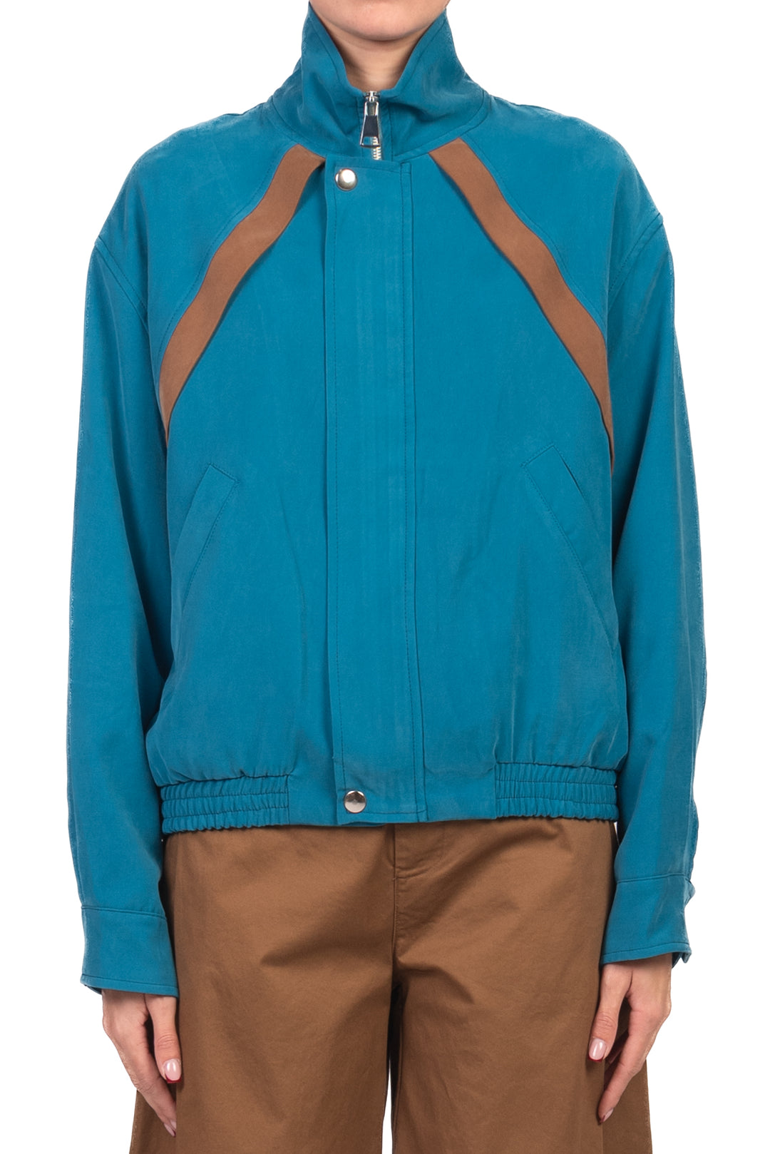 Tensione In - Bomber bicolore mano pesca Art. 26B4386