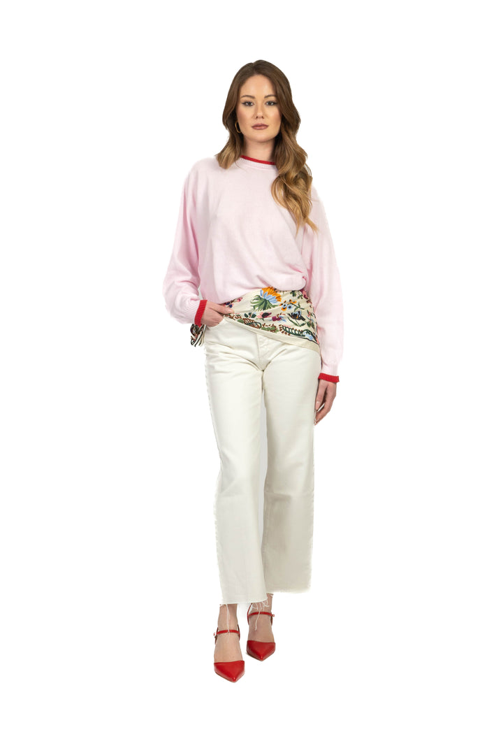 Tensione In - Maglia girocollo contrasto Art. P6HMJ26A459