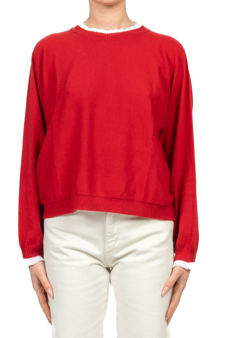 Tensione In - Maglia girocollo contrasto Art. P6HMJ26A459