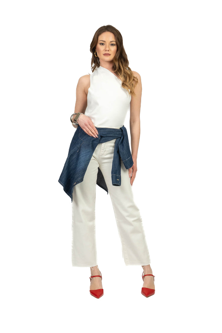 Vicolo - Top monospalla con scollo posteriore Art. 4AB4013