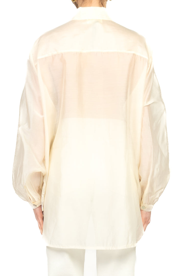 Vicolo - Camicia mussola con inserti pizzo Art. TAB1638