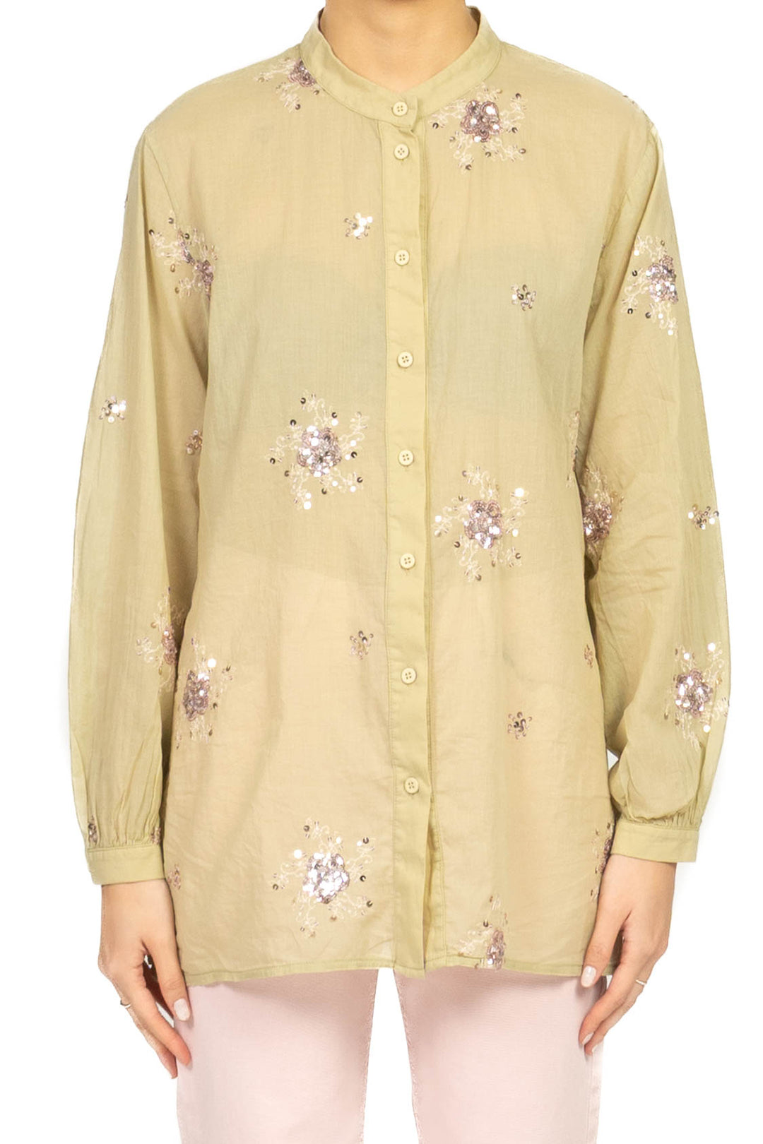 Dixie - Camicia coreana con applicazioni Art. CFPA1MT