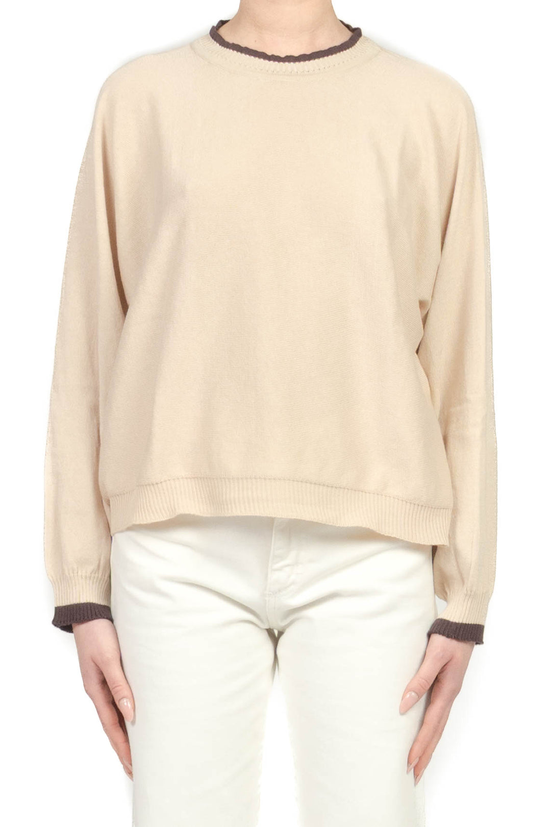 Tensione In - Maglia girocollo contrasto Art. P6HMJ26A459