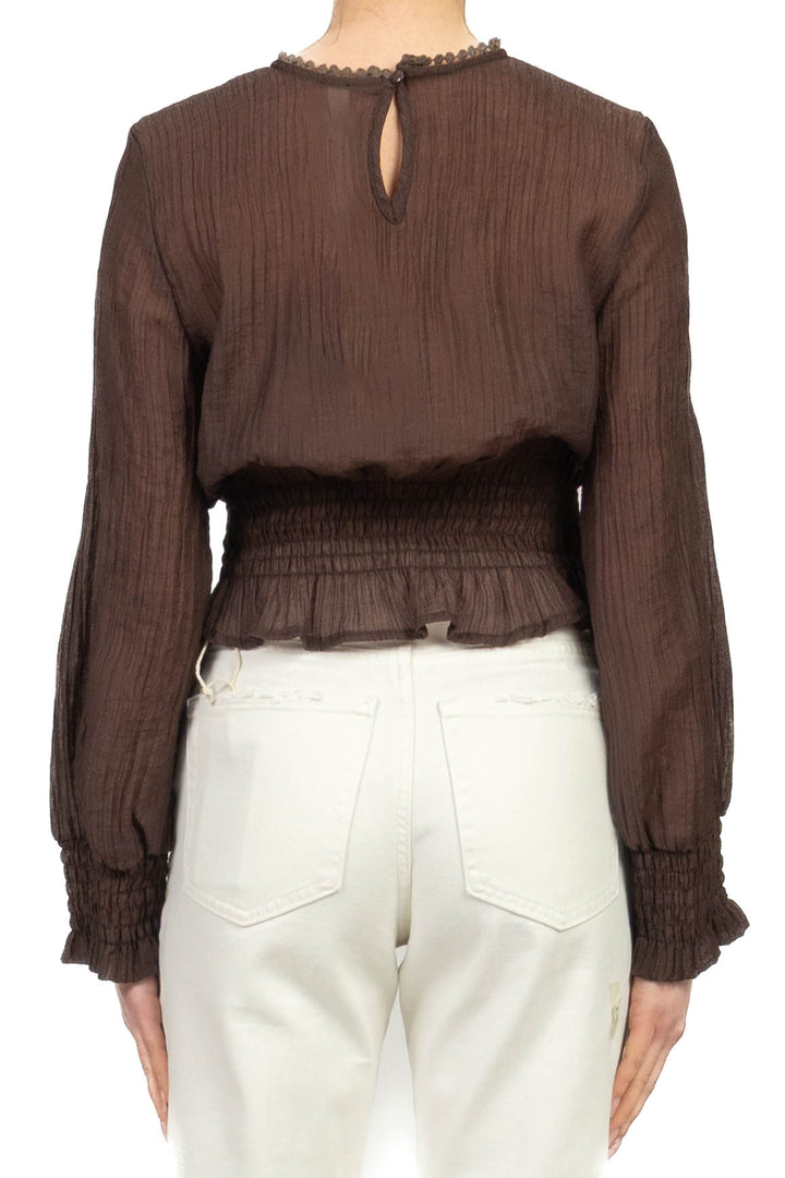 Tensione In - Maglia crop goffrata Art. S26C970