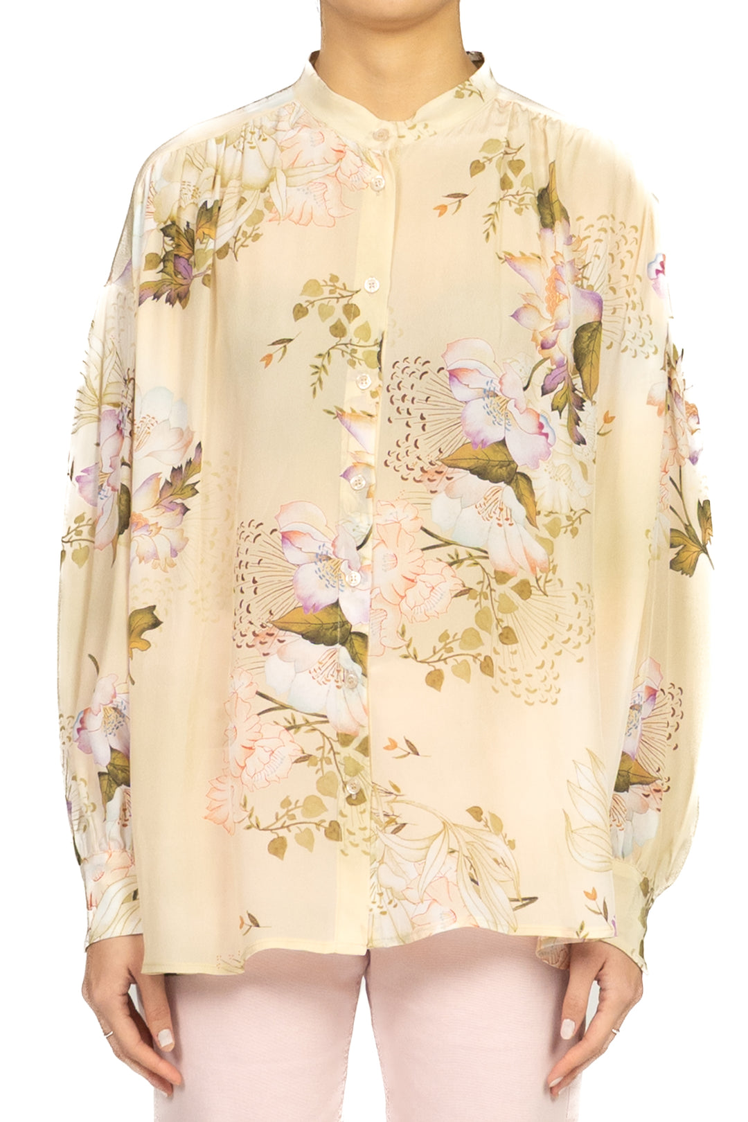Dixie - Camicia coreana fantasia floreale Art. CEEB1PF