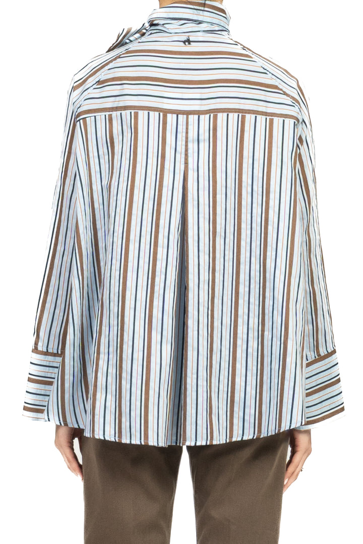 Dixie - Camicia bacchettata chiusura asimmetrica Art. CFMZ1IP