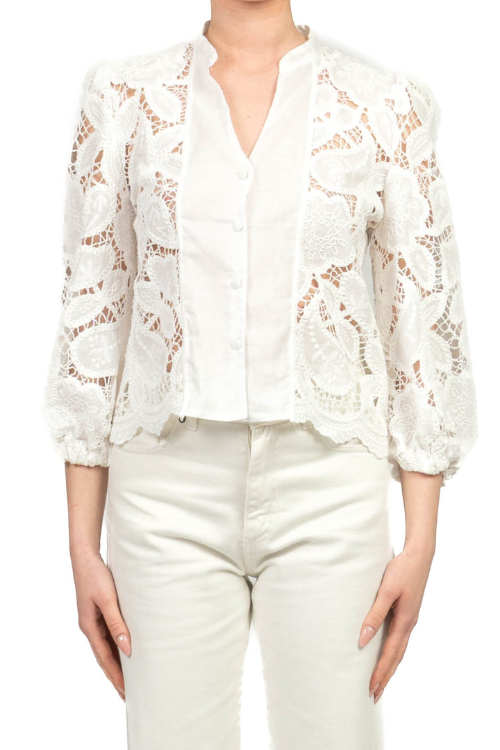 Tensione In - Camicia ricamata manica 3/4 Art. S26C946