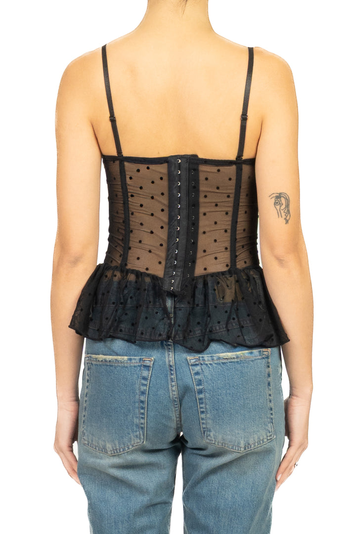 Vicolo - Top corsetto pois Art. TAB1480