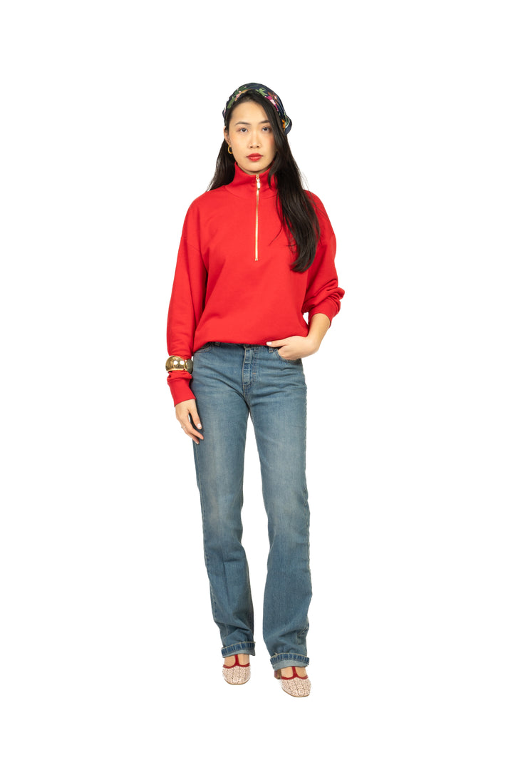 Tensione In - Felpa mezzo collo con zip  Art. 26M3693