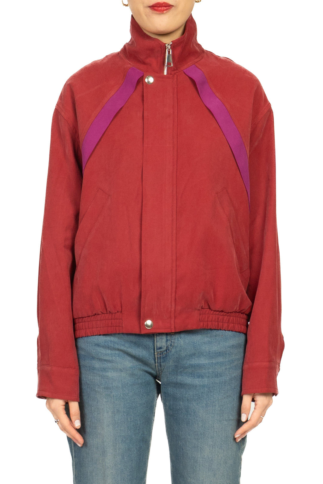 Tensione In - Bomber bicolore mano pesca Art. 26B4386