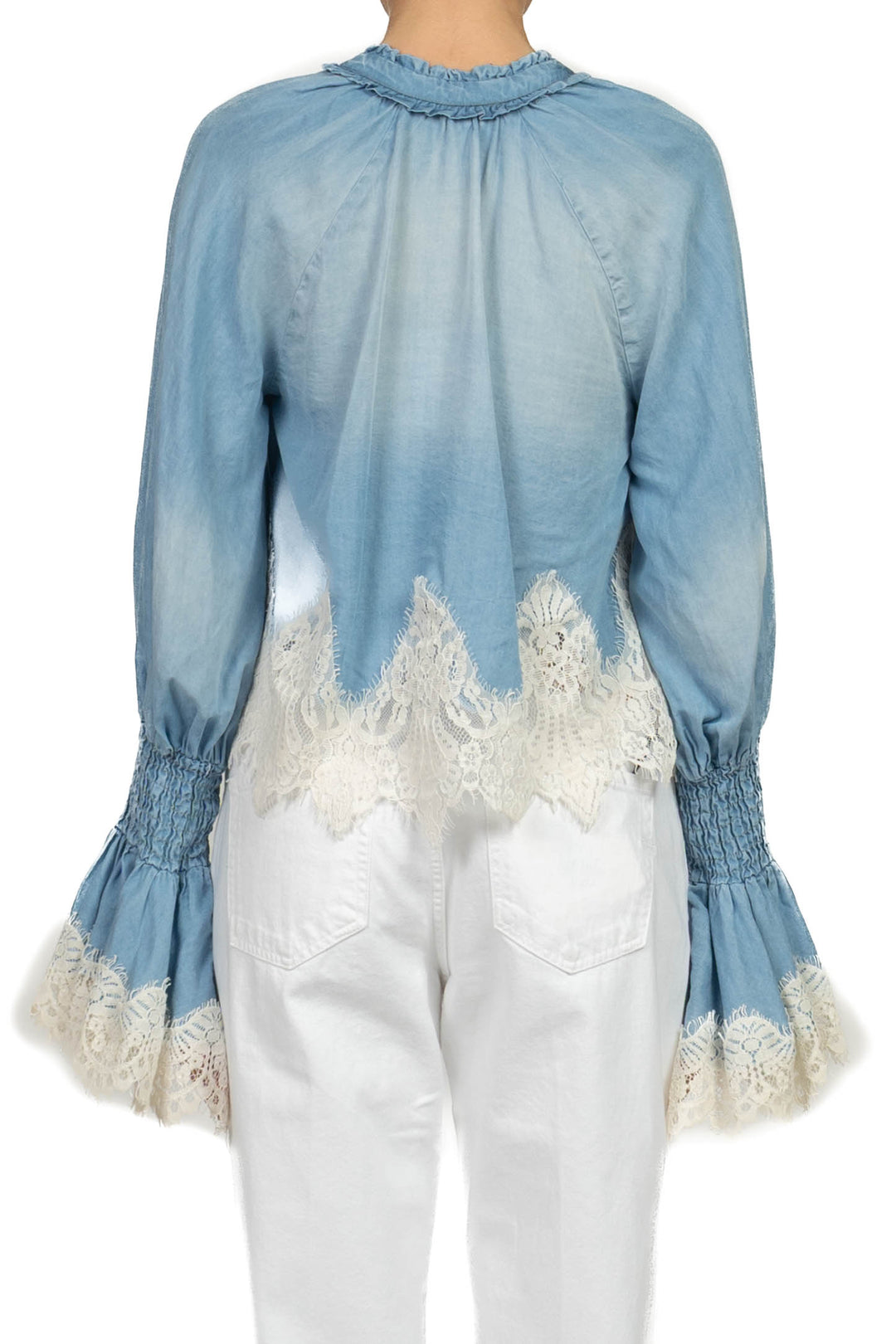 Tensione In - Blusa intarsi pizzo Art. S26C436