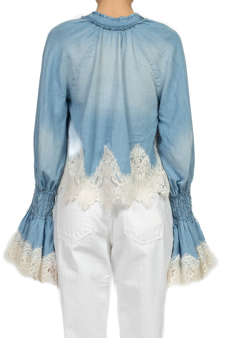 Tensione In - Blusa intarsi pizzo Art. S26C436