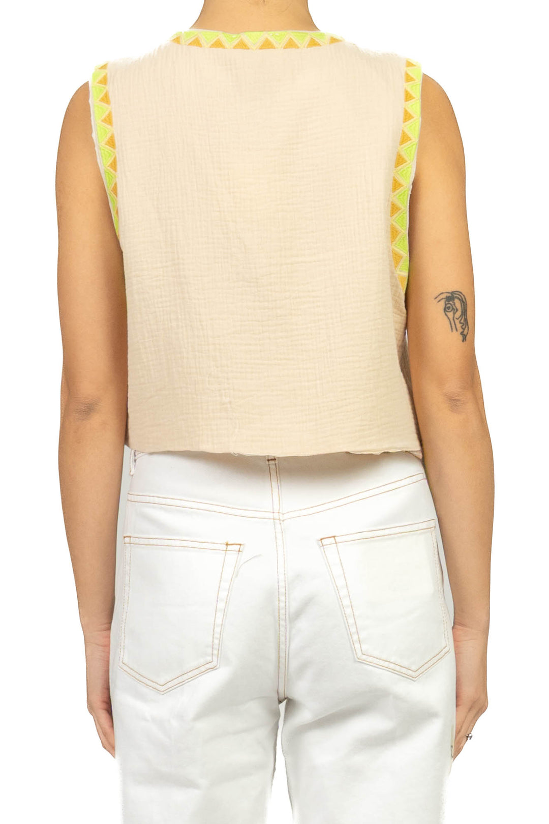 Vicolo - Gilet ricamato fantasia Art. TAB1596