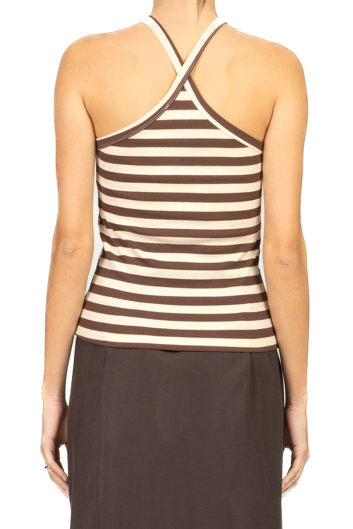 Vicolo - Top rigato scollo halter Art. UAB0252