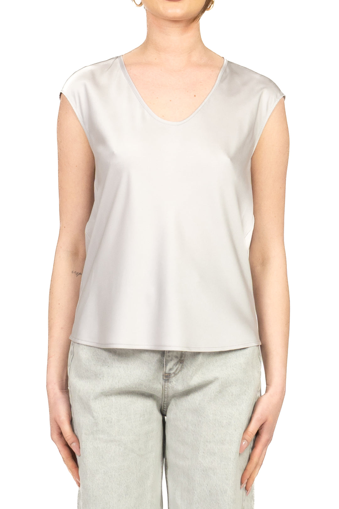 Imperial - Blusa in satin scollo v Art. REH0LDG
